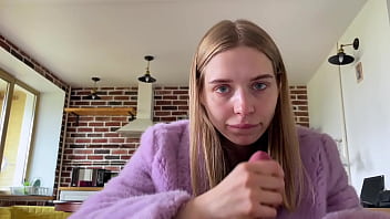 Babe in purple lingerie bouncing on my cock