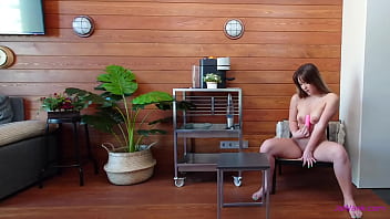 Slut with big tits and ass cant stop masturbating with dildo