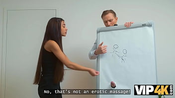 Vip4k little hole was destroyed on the tabletop hot sex with vanessa alessia