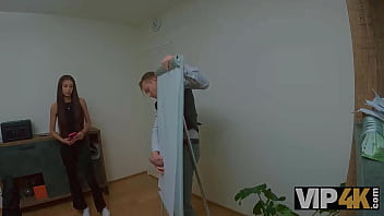 Vip4k little hole was destroyed on the tabletop hot sex with vanessa alessia