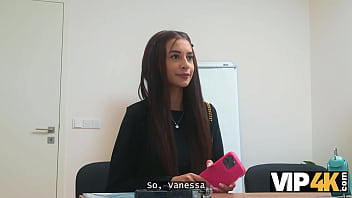 Vip4k little hole was destroyed on the tabletop hot sex with vanessa alessia