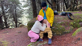 Stepmom i want to fuck you busty stepmom sucks her stepson's cock and puts it in her pussy in the field