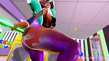 Squid butt inflation from twerking