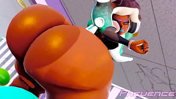 Squid butt inflation from twerking