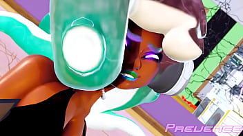 Squid butt inflation from twerking