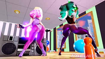 Squid butt inflation from twerking