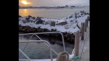 Paysage de rêve d'où nous nous trouvions en norvège sommeroy avec un