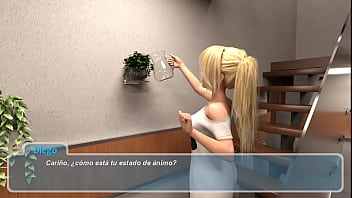 5 papa viendo como su le echa agua las plantas de la casa happy summer traducido