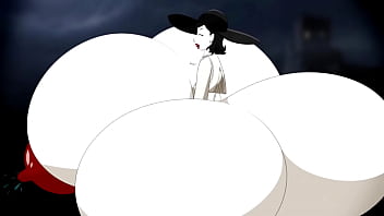 Inflação de seios e bunda da dimitrescu por água