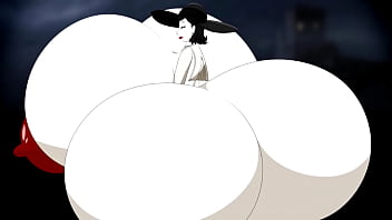 Inflação de seios e bunda da dimitrescu por água