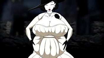 Inflação de seios e bunda da dimitrescu por água