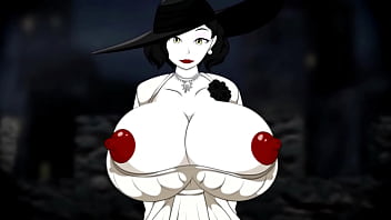 Inflação de seios e bunda da dimitrescu por água