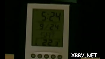 Savory bombshell is sitting on her fake penis