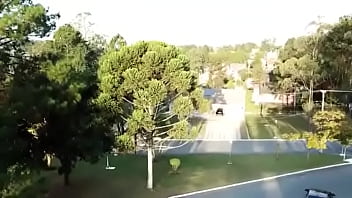 Giant ass brunette showing off her ass