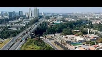 Giant ass brunette showing off her ass