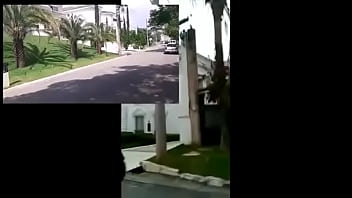 Giant ass brunette showing off her ass