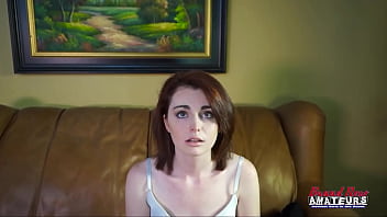 Cute redhead coed ravyn rubs her perky tits and wet pussy with a sex toy