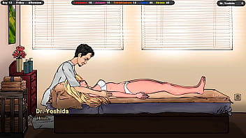 A slutty masseur excites jenny's pussy and makes it wet