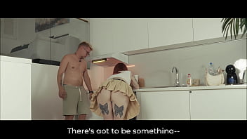 Fiery redhead beauty gets stuck in the dishwasher and taken hard from behind for intense pleasure