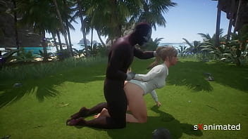 Rubia caliente se folla su guía en sus vacaciones