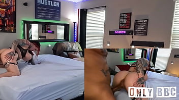 Busty euro milf sabien bent over and banged by bbc