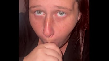 Quick blowjob before work