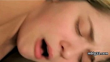 Huge cock pounding tight pussy