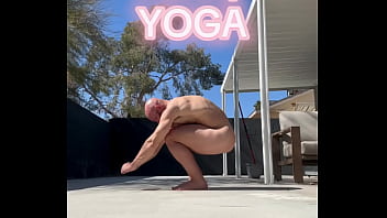 Nude yoga on a friday morning ;
