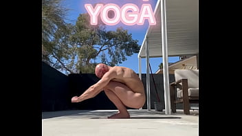 Nude yoga on a friday morning ;