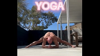 Nude yoga on a friday morning ;