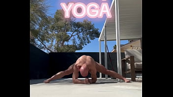 Nude yoga on a friday morning ;