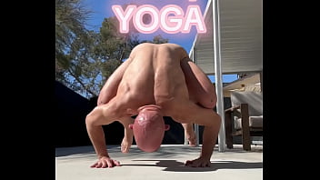 Nude yoga on a friday morning ;