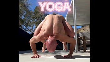 Nude yoga on a friday morning ;