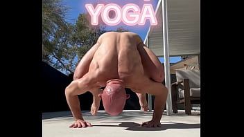 Nude yoga on a friday morning ;