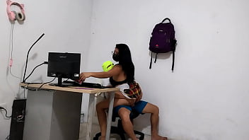 My slutty neighbor comes for my cock and i give it to her like a good neighbor