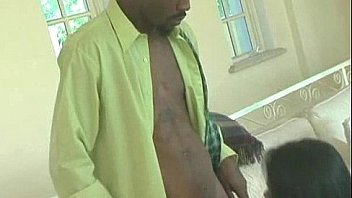 Horny chick enjoys big black cock in her holes