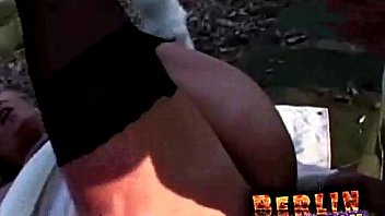 German milf outdoor and public