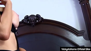 Lesbians vicky vette and nikki benz dildo drill their pussies