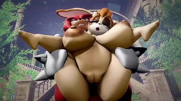 Vanilla la coneja follando con knuckles