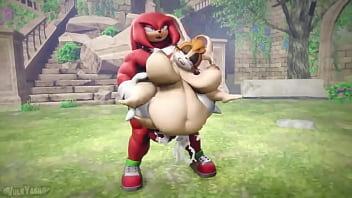 Vanilla la coneja follando con knuckles