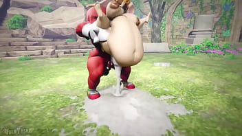 Vanilla la coneja follando con knuckles