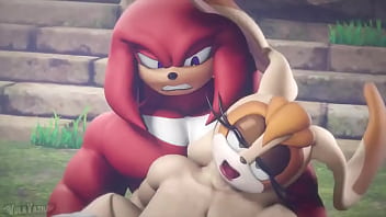 Vanilla la coneja follando con knuckles