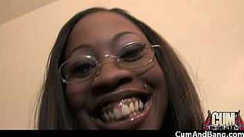 Ebony slut blows a group of horny dudes 13