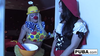 Hot blonde gets fucked hard by her friend