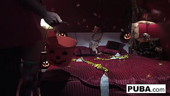 Hot blonde gets fucked hard by her friend