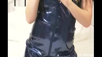 Cute girls in tight spandex and pvc