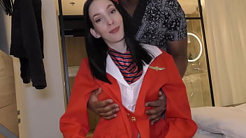 Air hostess jasmine jayne creampied