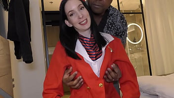 Air hostess jasmine jayne creampied