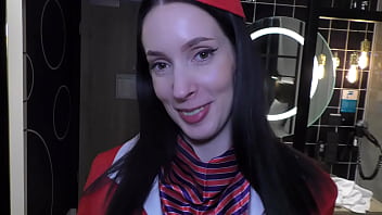 Air hostess jasmine jayne creampied