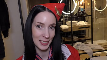 Air hostess jasmine jayne creampied